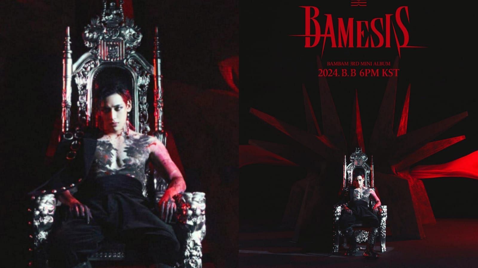 Fans react as BamBam unveils teaser poster for his upcoming album Bamesis (Image via @BAMBAMXABYSS/X)