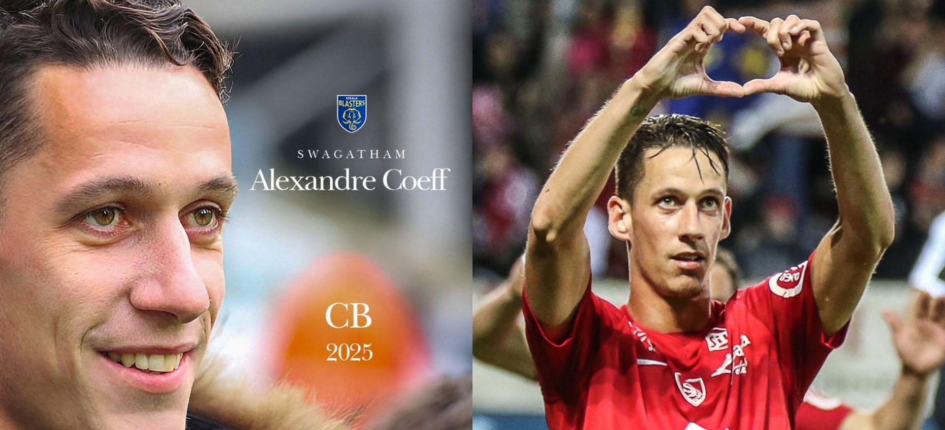 Kerala Blasters FC have officially announced the signing of French defender Alexandre Coeff on a one-year deal.