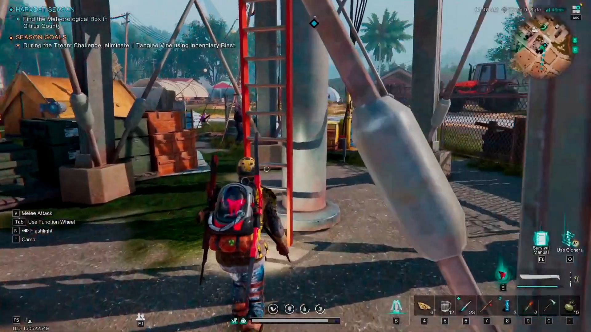 Get to the top of the ladder (Image via Starry Studio|| YouTube/SurvivalGameGuide)