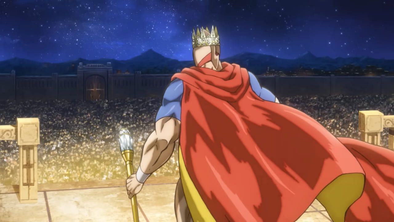 Suguru as the ruler of his planet (Image via Production I.G.)