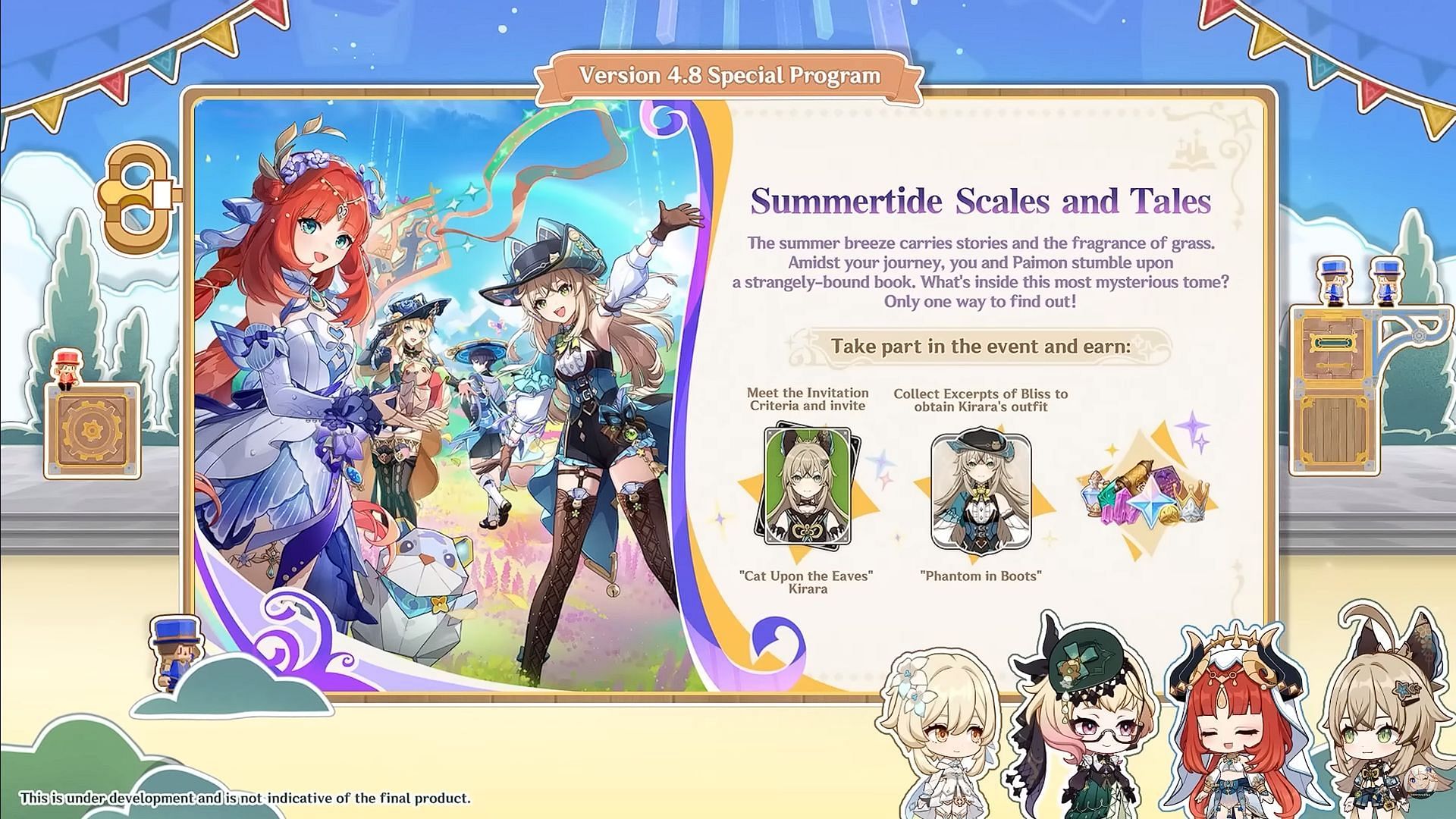 Summertide Scales and Tales event overview (Image via HoYoverse)