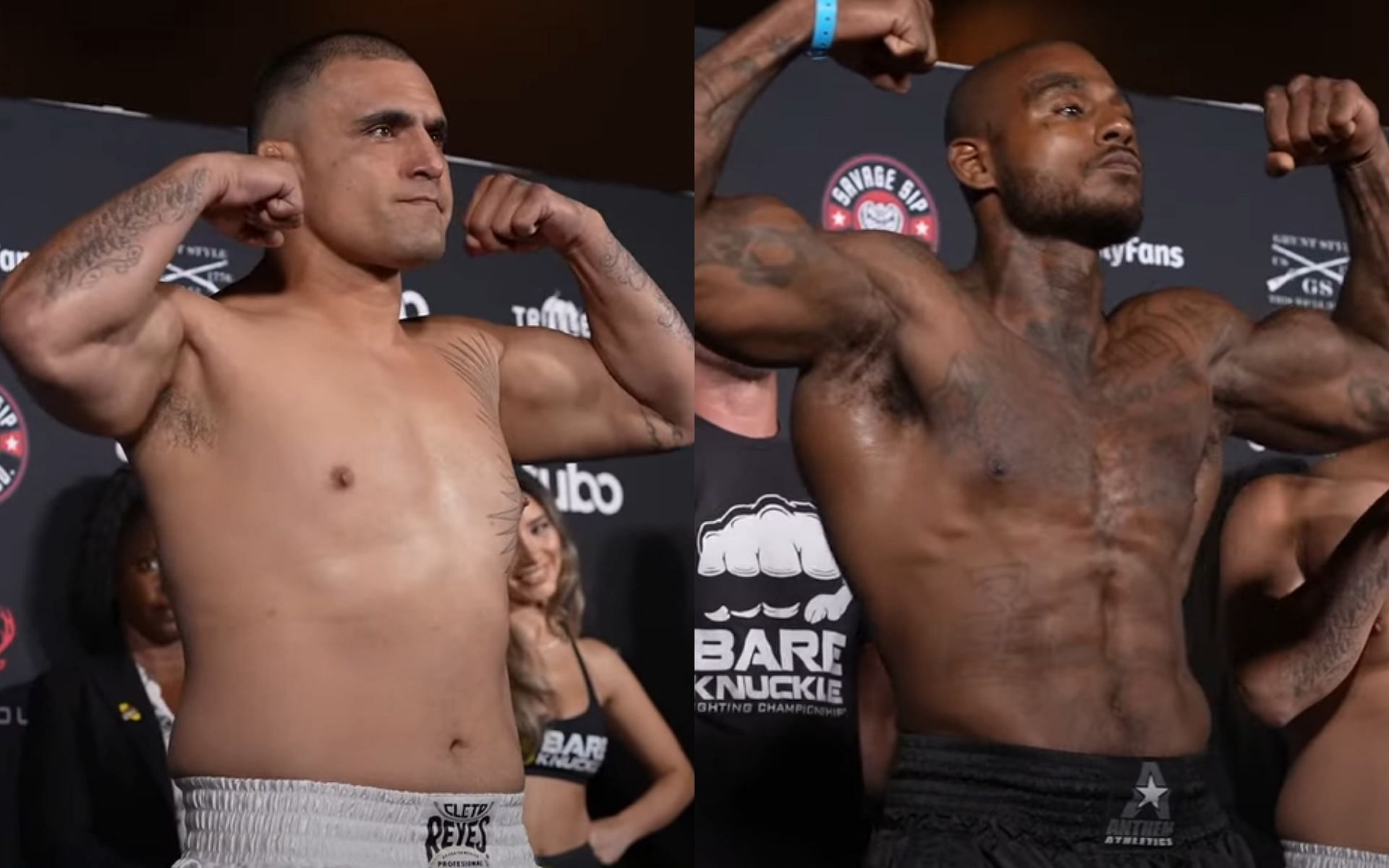 A light heavyweight clash between Fernando Gonzalez (left) and Rodney Thomas (right) will be the co-feature for BKFC Fight Night Pechanga. [Images courtesy @BKFC on YouTube]