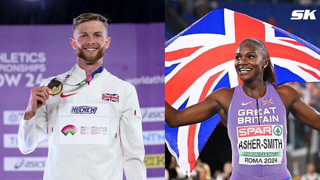 Josh Kerr and Dina Asher-Smith