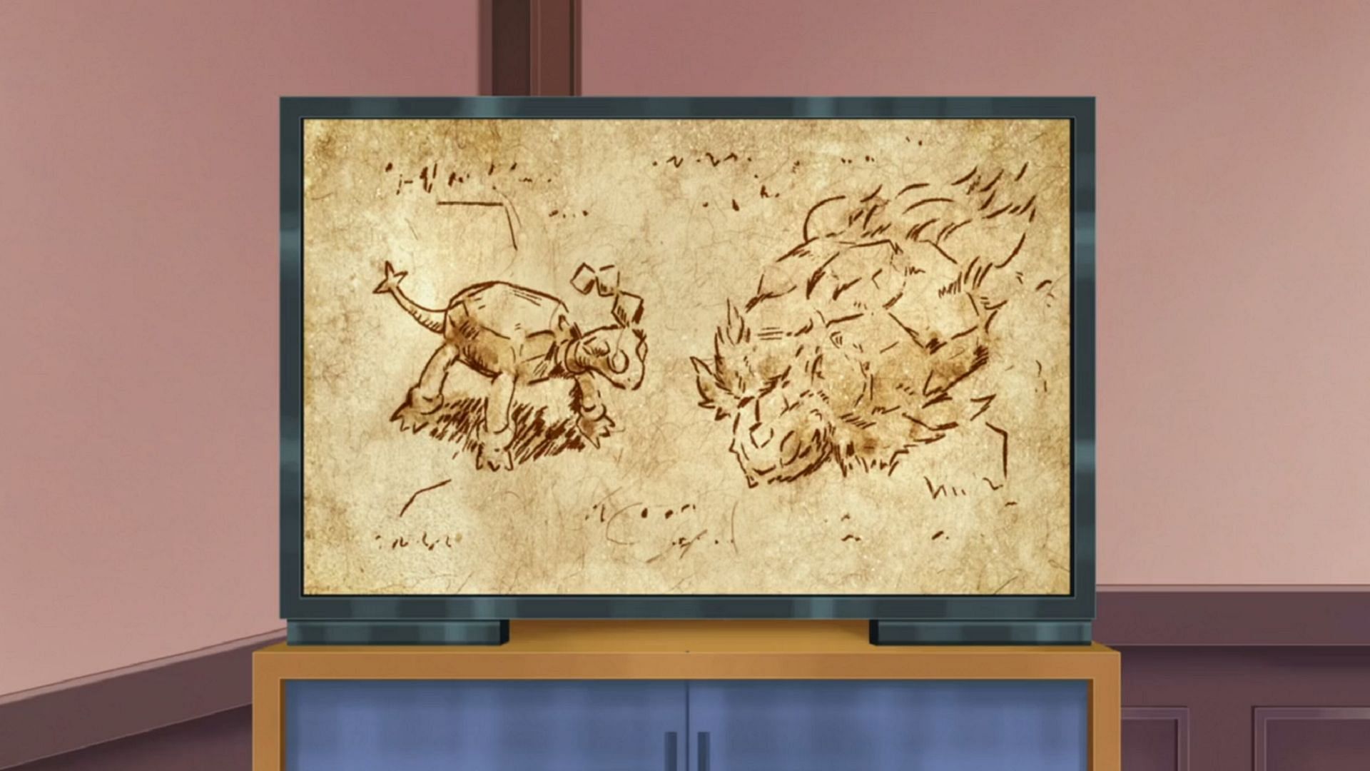 Terapagos&#039; various forms are shown in Pokemon Horizons Episode 57 (Image via The Pokemon Company)