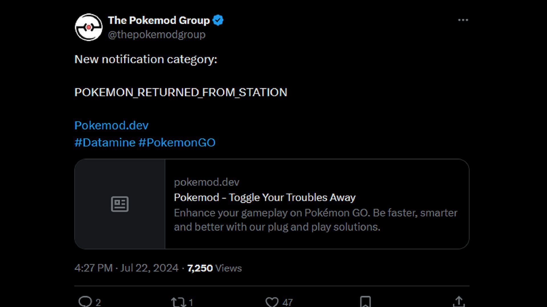 Pokemon GO&#039;s &quot;stations&quot; may be pivotal in implementing Dynamax/Gigantamax transformations (Image via @Thepokemodgroup/X)