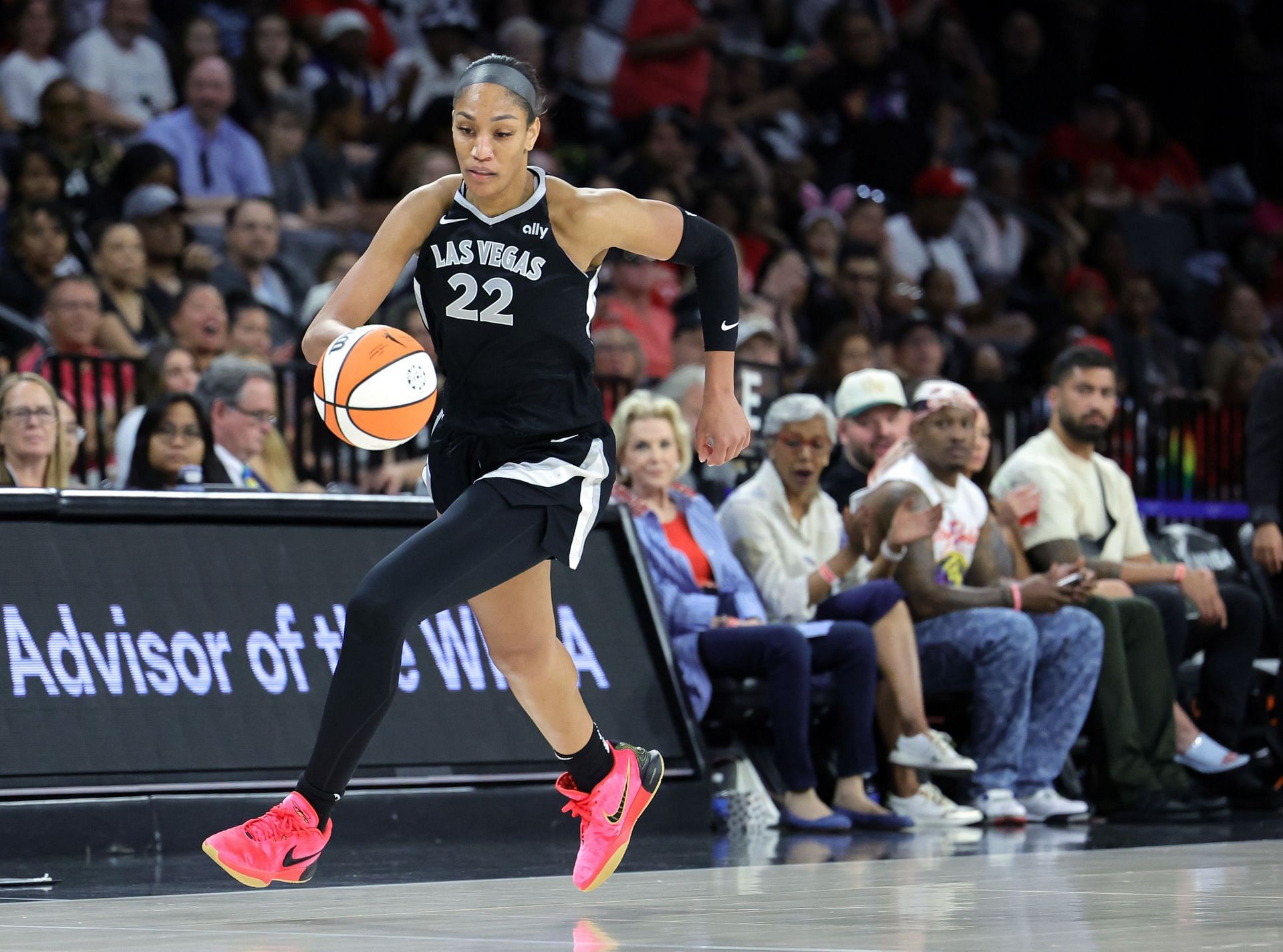 A&#039;ja Wilson | Forward | Las Vegas Aces (Photo by Ethan Miller/Getty Images)