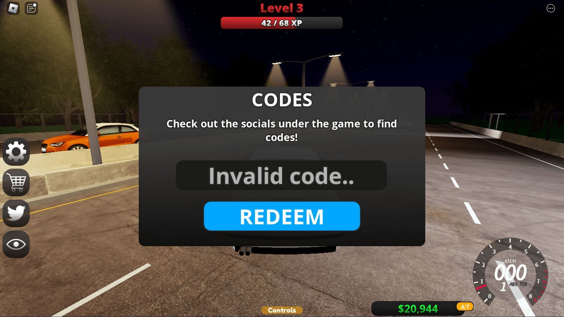 Troubleshoot codes in Highway Legends (Image via Roblox)