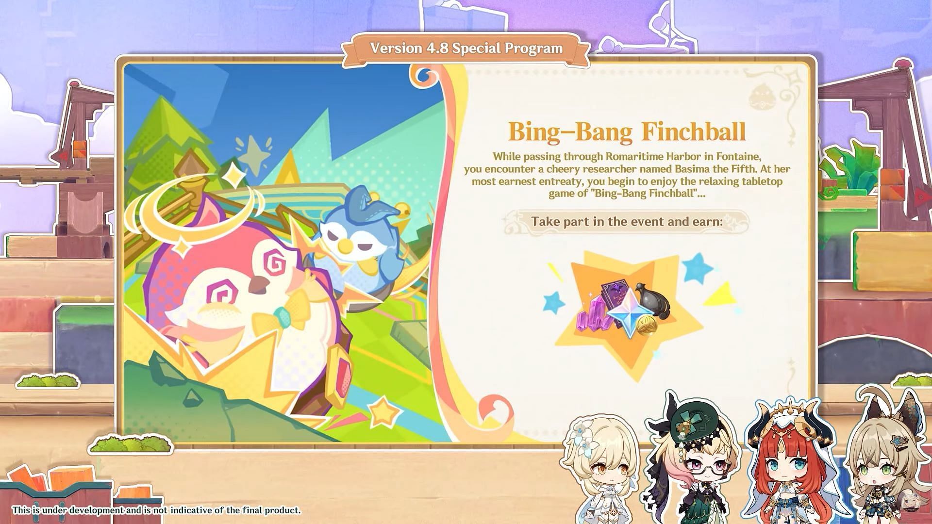 Bing-Bang Finchball (Image via HoYoverse)