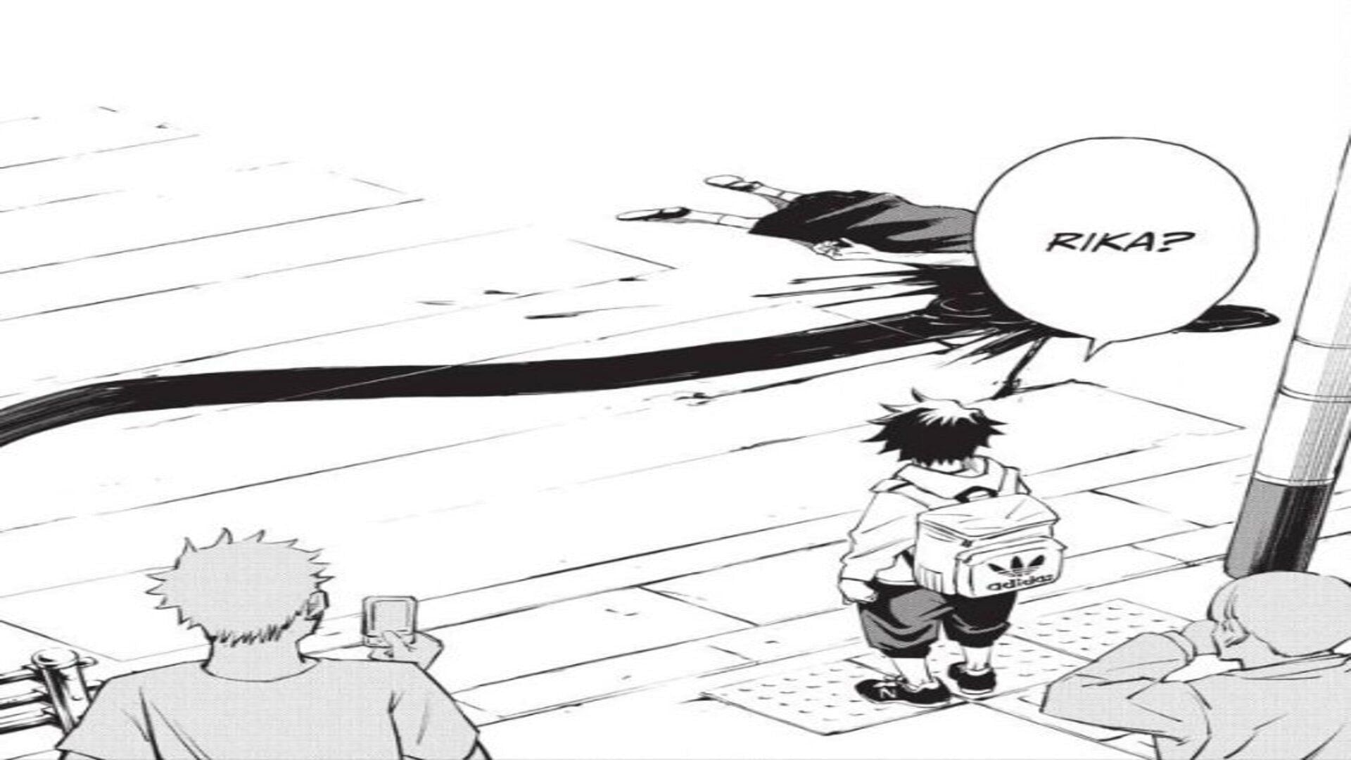 Rika&#039;s death as seen in the Jujutsu Kaisen 0 manga (Image via Shueisha)