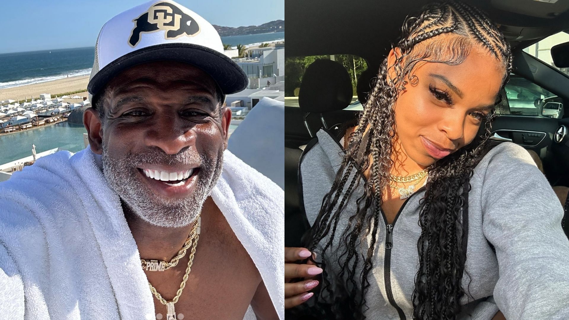  coach Prime Deion Sanders and Shelomi Sanders