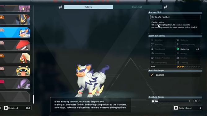 Yakumo in Palworld: Where to find, partner skill, item drops, and more