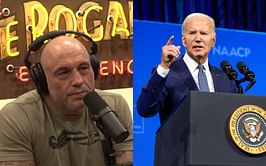 Joe Rogan says people are drawn to "elevated threat levels," comparing it to media focus on "Joe Biden" and "Nuclear War"