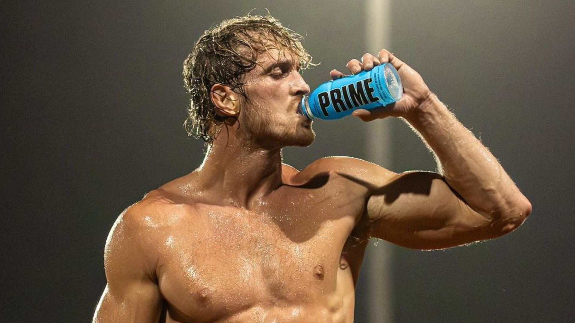 Logan Paul promoting PRIME Hydration [Photo credit: His Instagram]