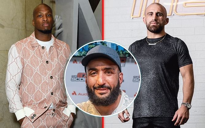 Belal Muhammad mocks Alexander Volkanovski and Michael 'Venom' Page's deflated cage-side reaction to his title win