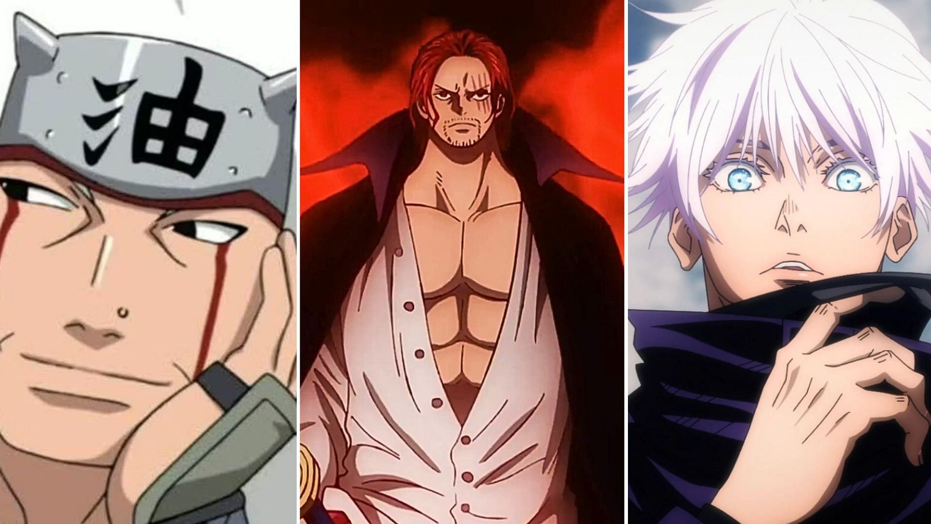 Jiraiya, Shanks, Gojo Satoru 