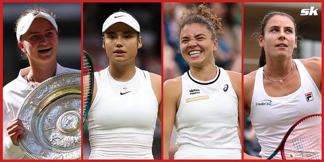 WTA rankings after Wimbledon: Emma Raducanu soars, big gains for Barbora Krejcikova, Jasmine Paolini & Emma Navarro