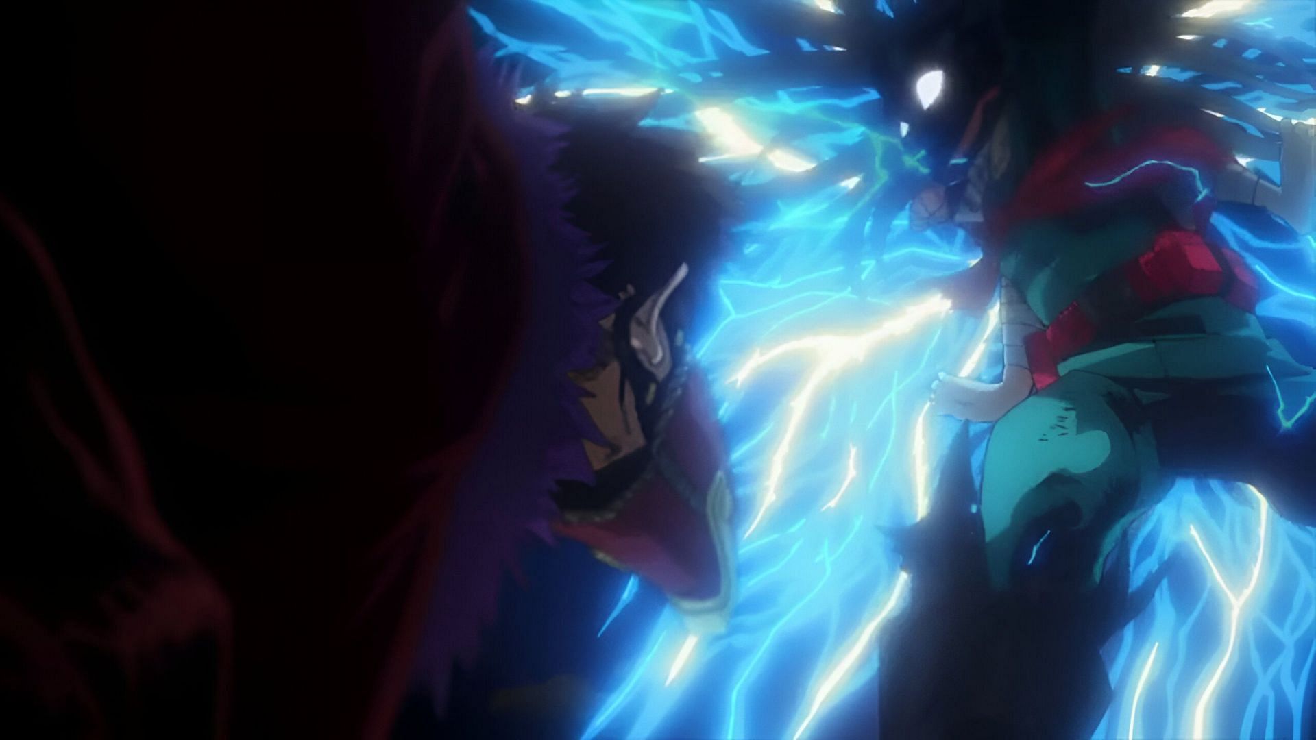 Deku vs Overhaul as seen in the anime (Image via Bones)