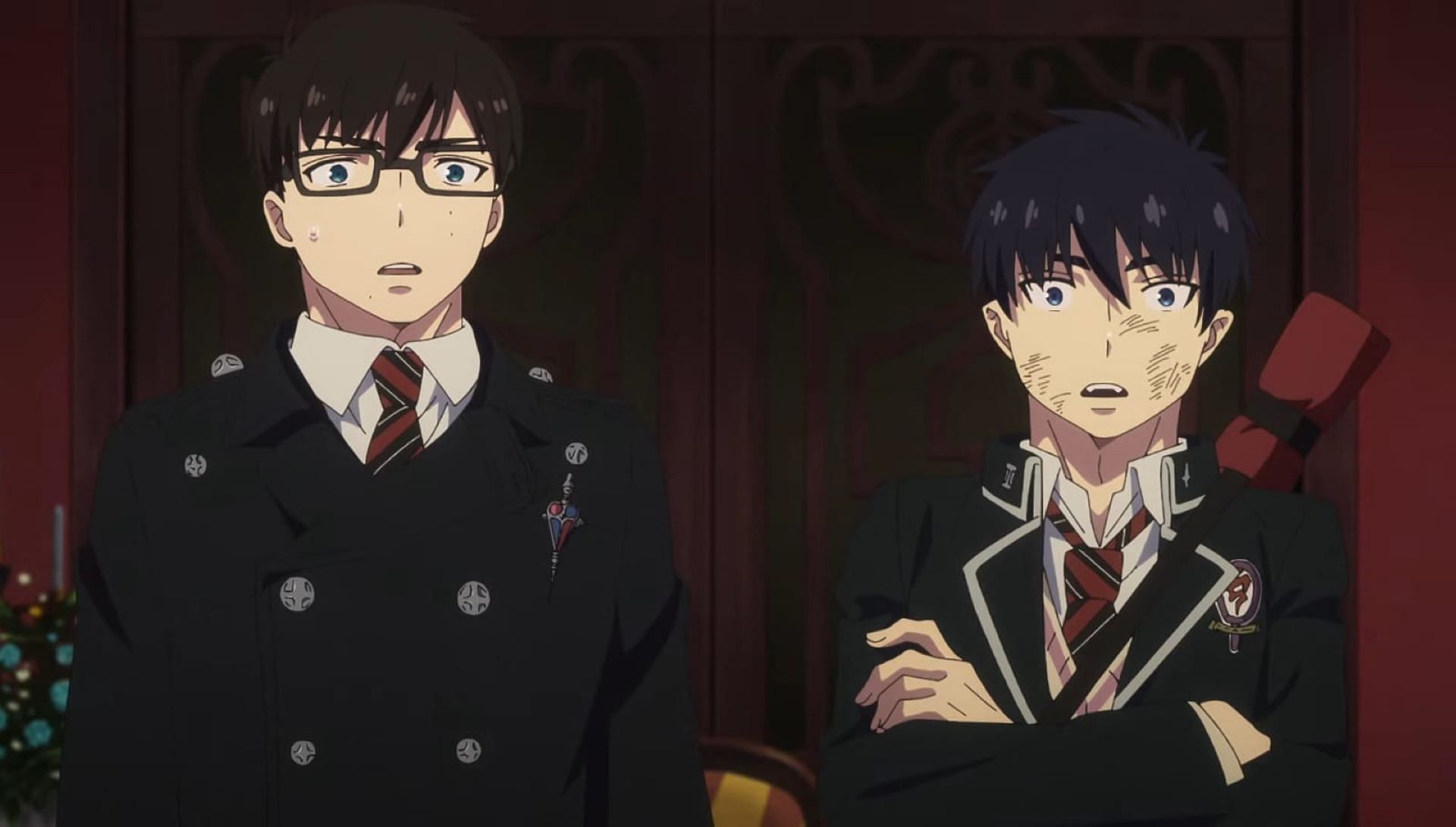 Rin and Yukio as seen in the anime (Image via Studio VOLN)