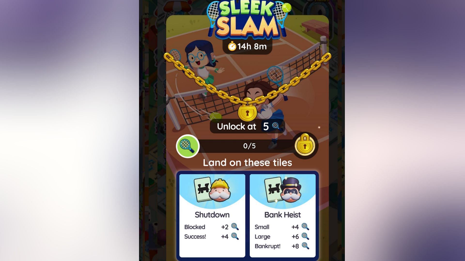 Sleek Slam event scoring system (Image via Scopely)