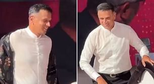 [Watch] "Dada moment" - Rahul Dravid takes off his jacket amid hot weather during panel discussion with ICC CEO at Paris Olympics