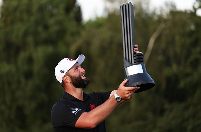 WATCH: Jon Rahm spotted crying after beating his best friend Tyrell Hatton in incredible victory at LIV Golf UK