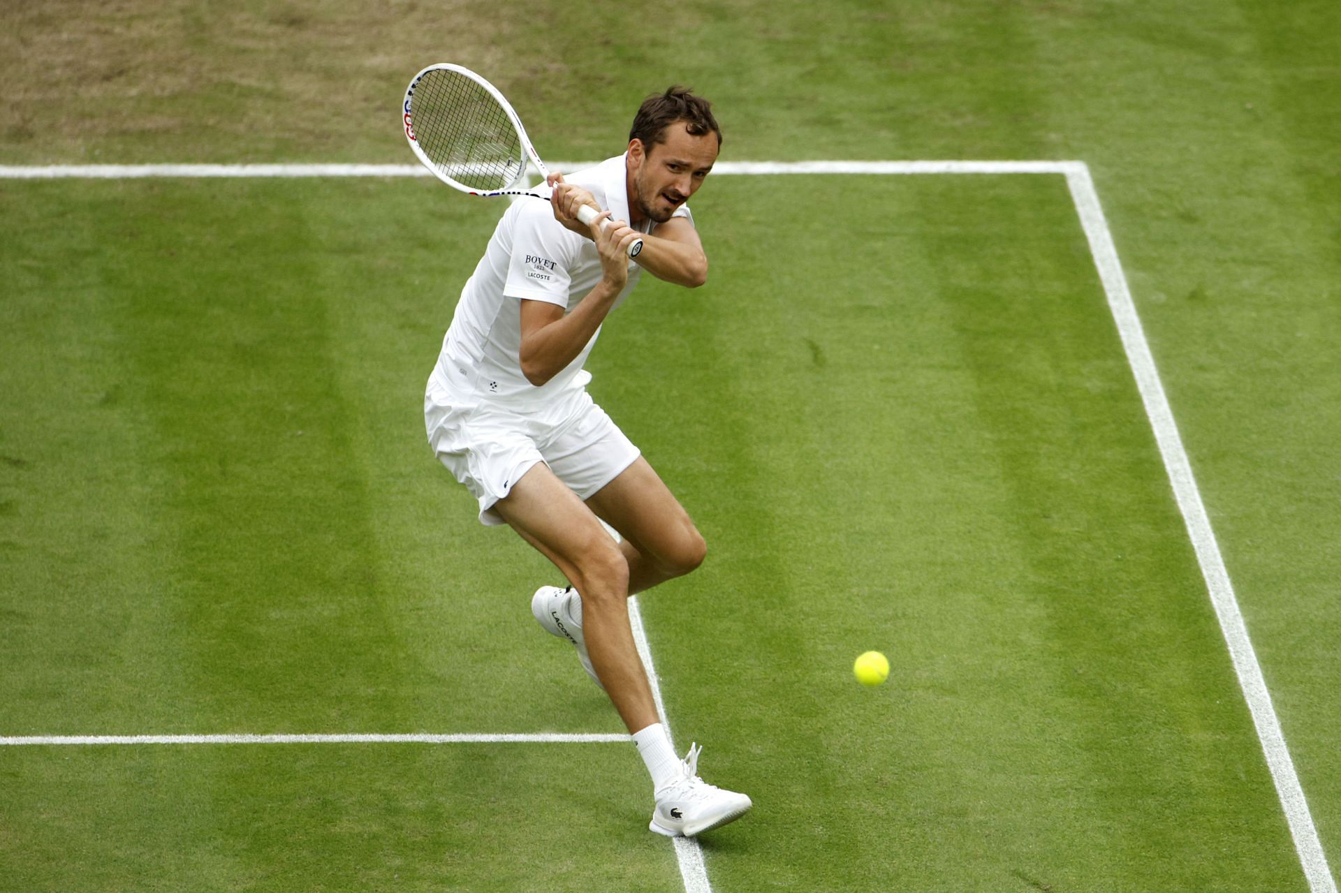 Daniil Medvedev at Wimbledon 2024. (Photo: Getty)