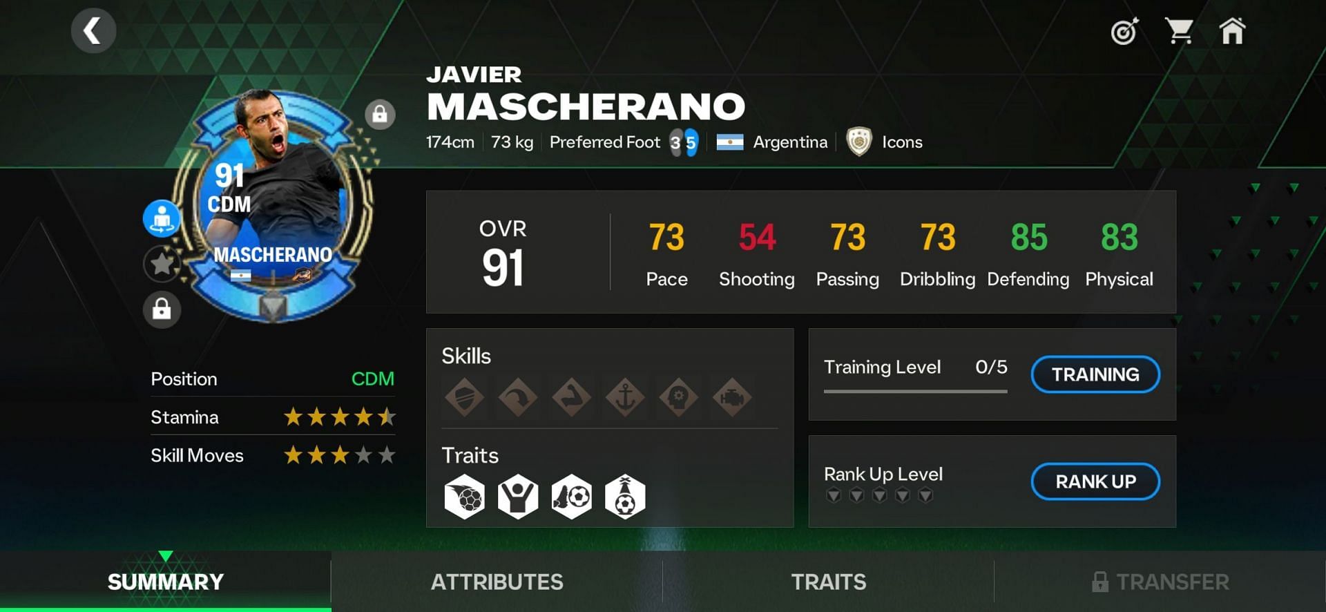 Players will also receive a Universal Rank-up card of Javier Mascherano (Image via EA Sports)