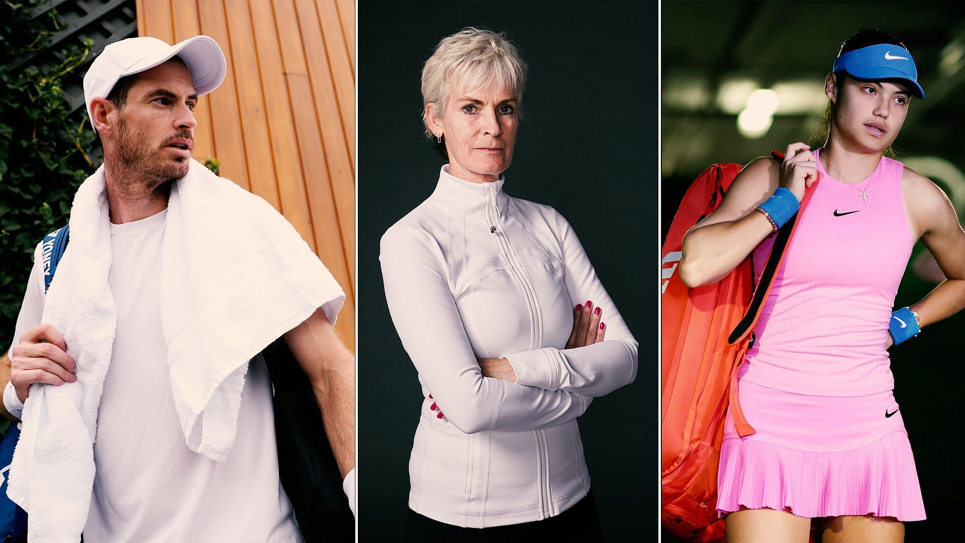 Andy Murray(L), Judy Murray(C) and Emma Raducanu (R); (Source: Getty Image)