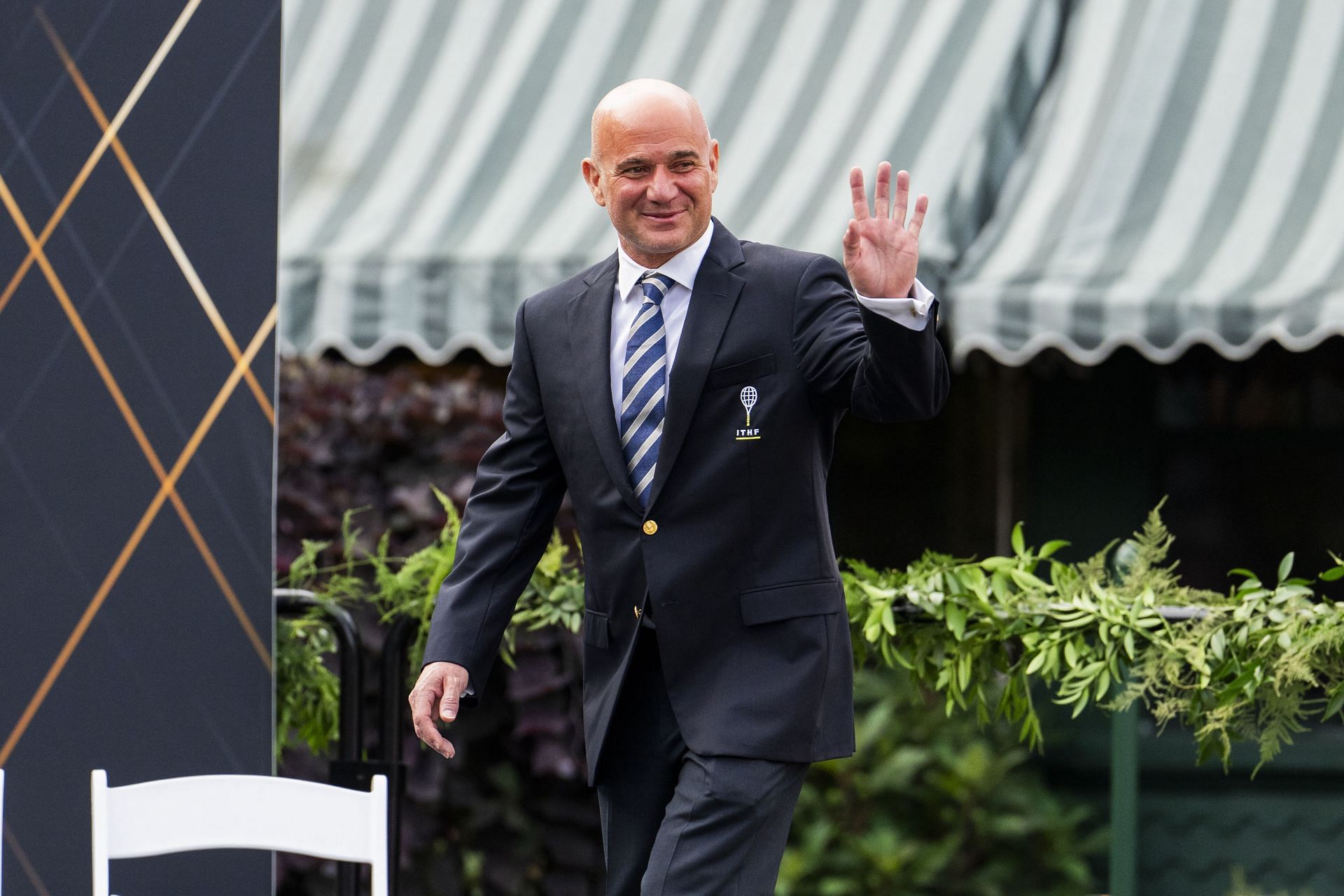 Andre Agassi at the International Tennis Hall of Fame Induction Ceremony, 2024 (Getty Images)