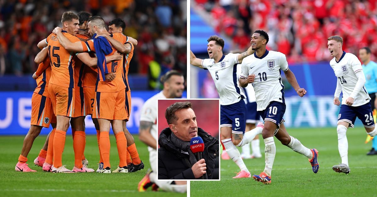 Gary Neville predicts Euro 2024 semi-final clash between England and the Netherlands