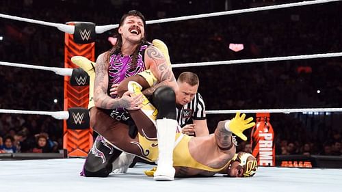 Dominik Mysterio likes to bully his smaller father, Rey Mysterio.