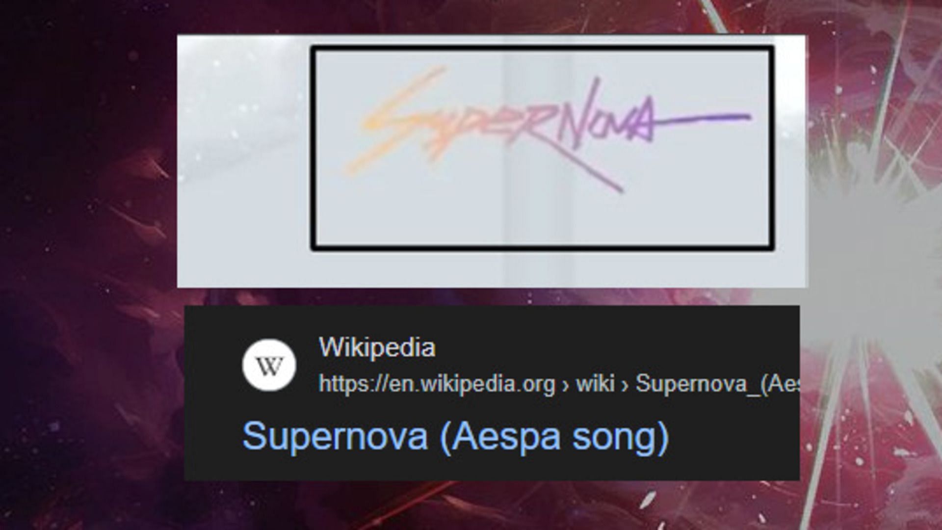 Supernova is one of Aespa&#039;s biggest songs (Image via X/@ValorantUpdated)