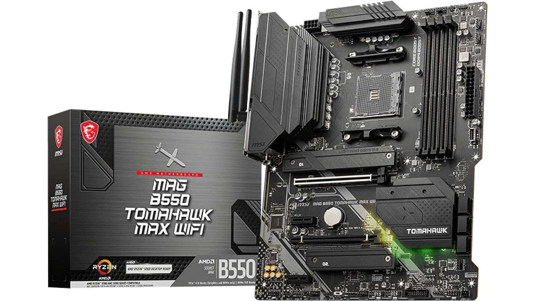 MSI MAG B550 Tomahawk MAX WiFi Gaming Motherboard (Image via MSI)