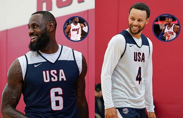 In Photos: Dwyane Wade and Carmelo Anthony light up Team USA camp by ...