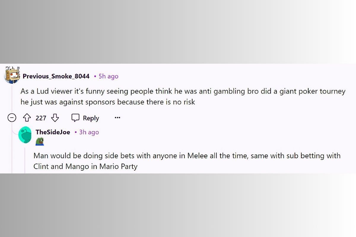 Fan remarks on the gambling streams (Image via r/LivestreamFail)