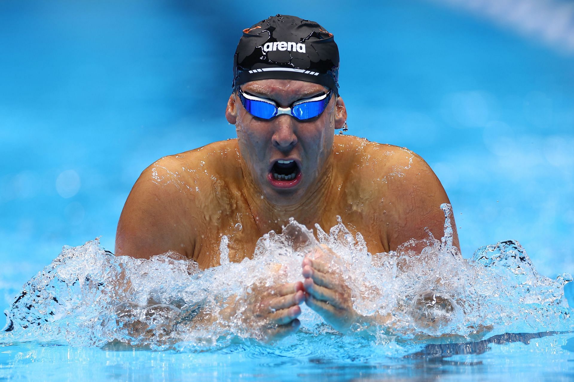 Chase Kalisz in action at the 2024 U.S. Olympic Team Trials [ Image Source: Getty]