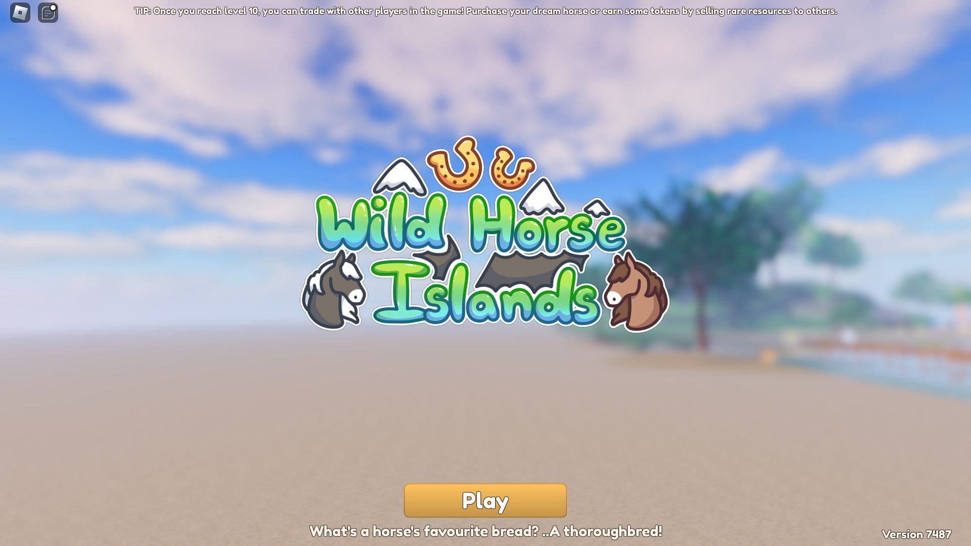 Official title screen (Image via Roblox)