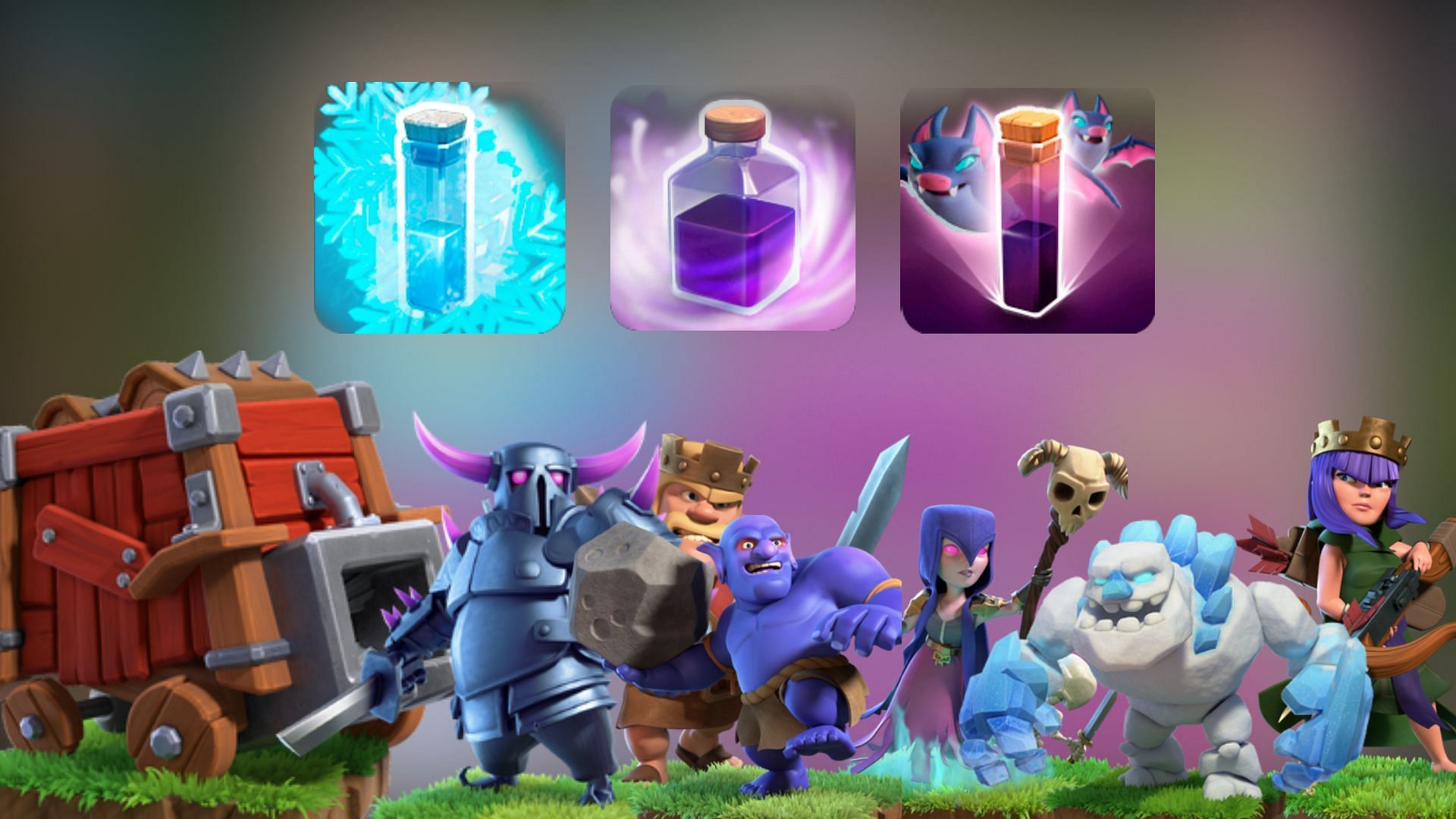 Town Hall 11 Icy 5 Army attacking strategy in Clash of Clans (Image via SuperCell)