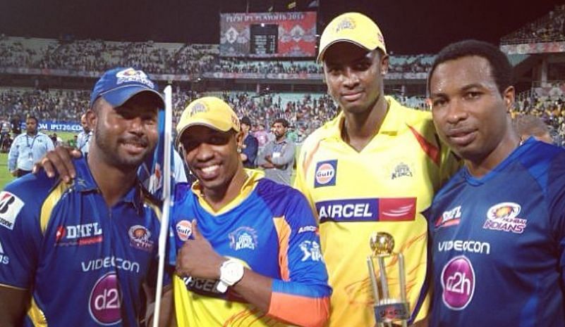 Jason Holder with his West Indian teammates after the IPL 2013 final (Image Credits: Jason Holder&#039;s Instagram)