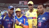 Jason Holder with his West Indian teammates after the IPL 2013 final (Image Credits: Jason Holder's Instagram)