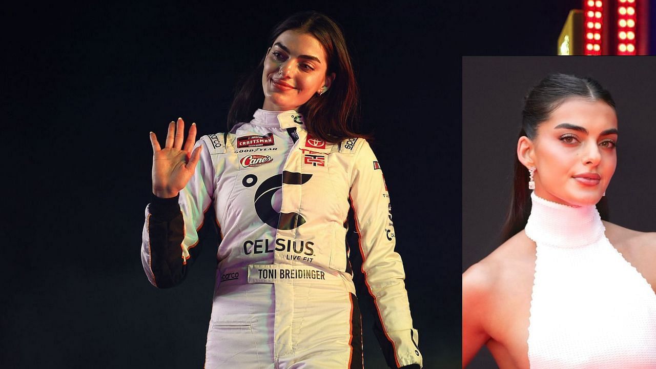 NASCAR trailblazer Toni Breidinger (Image Source: Getty, (R): Instagram - @tonibreidinger