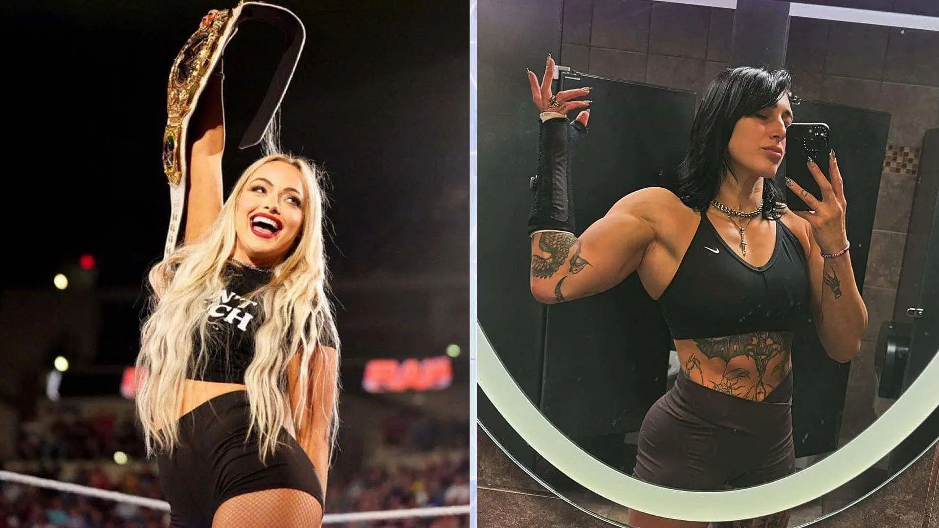 Liv Morgan vs. Rhea Ripley has been confirmed for WWE SummerSlam [Credit: Liv Morgan on X, Rhea Ripley on X]