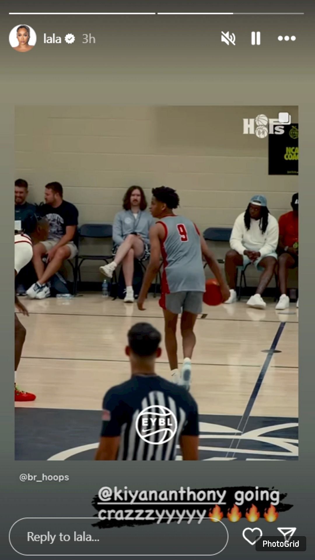 Carmelo Anthony&#039;s ex-wife La La Anthony as son Kiyan drops 26 points in front of dad and Ja Morant