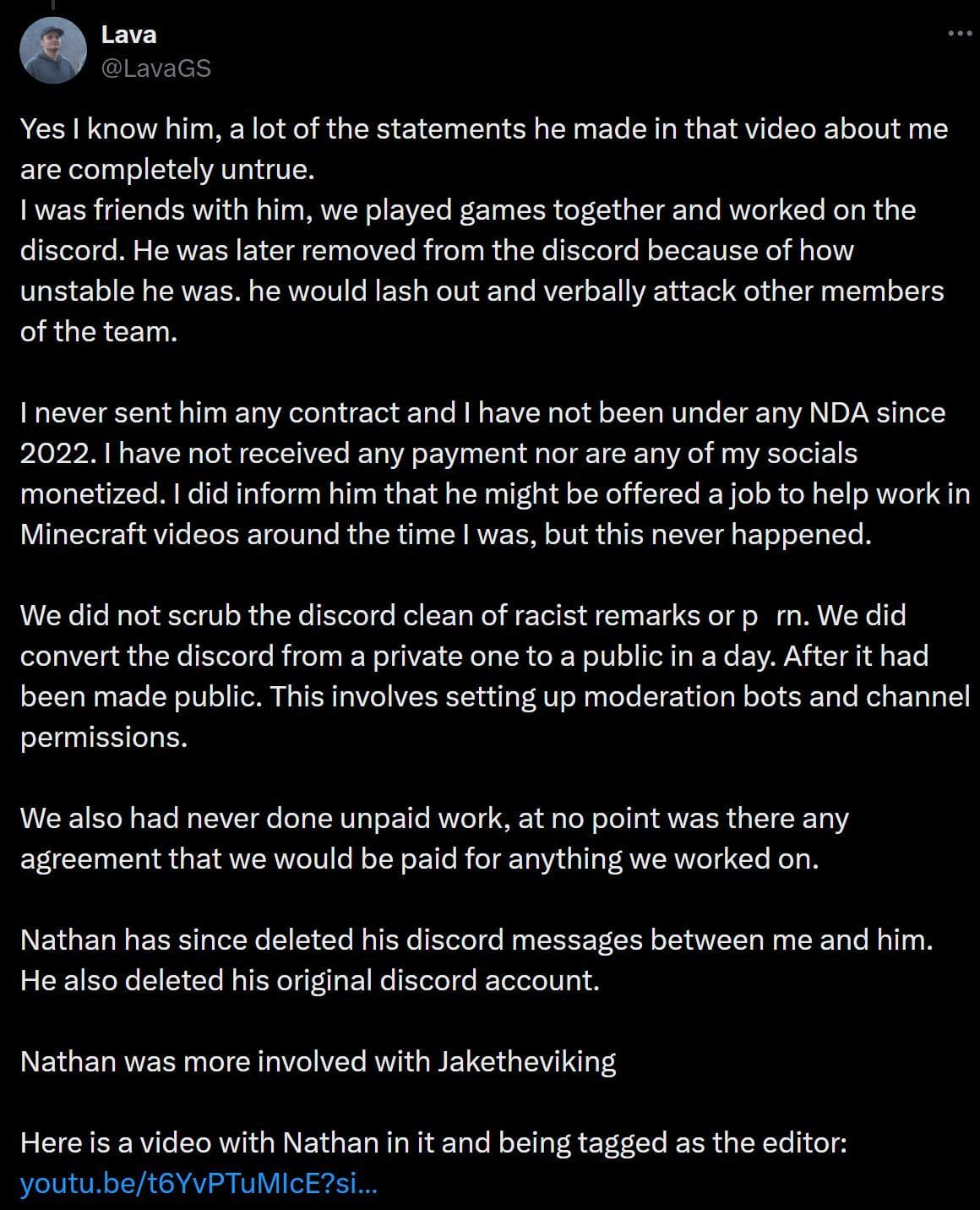 Ava Kris Tyson's alleged former Discord moderator shares screenshots