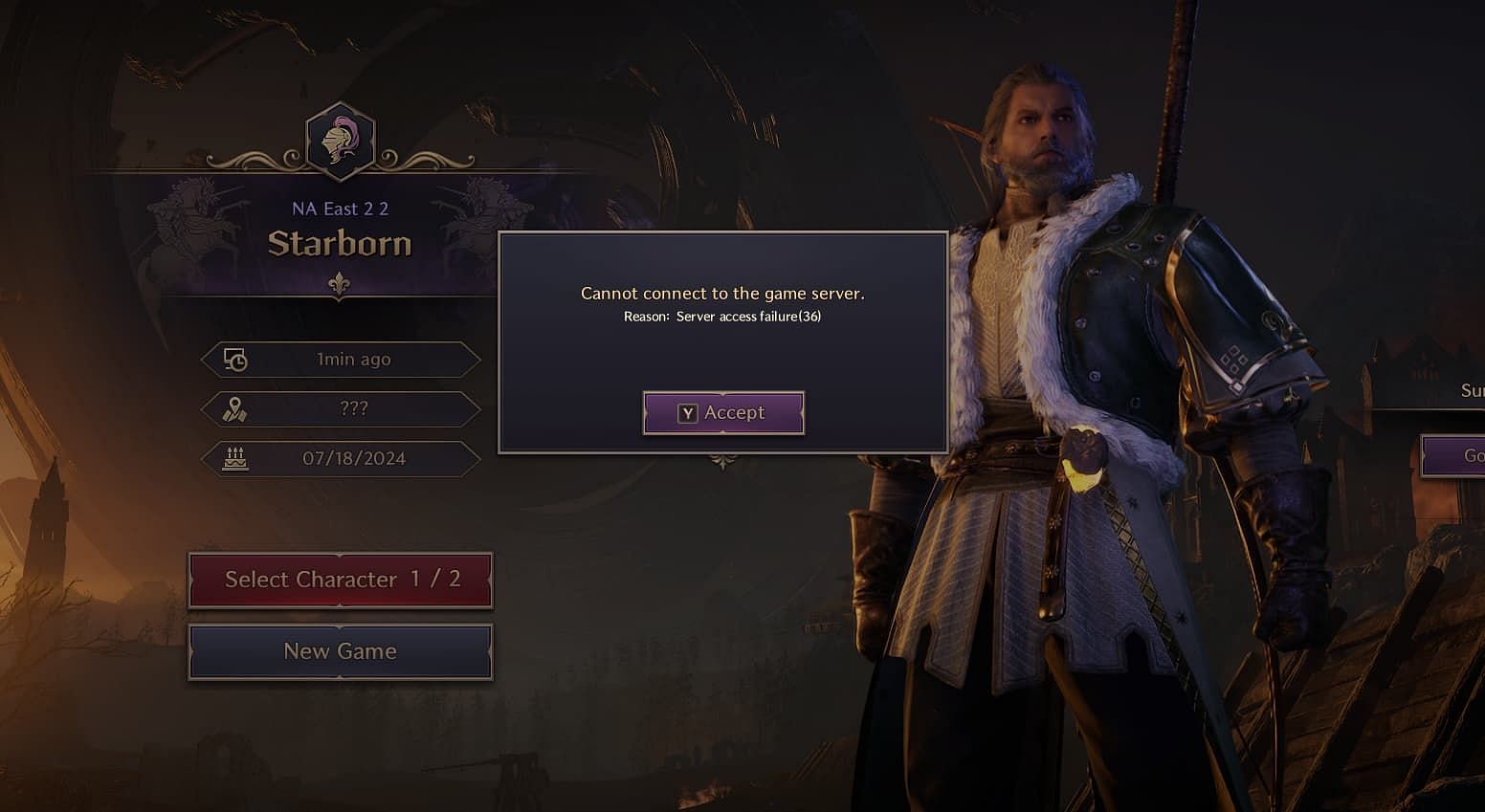 Throne and Liberty server issues are a doozy (Image via NCSoft)