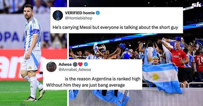 “Has carried Messi for years”, “Without him they are just bang average” - Fans in awe of Argentina star after Copa America quarter-final win
