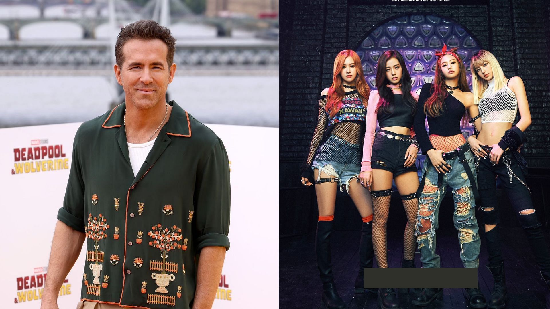 Ryan Reynolds expresses his love towards BLACKPINK (Images via Instagram/vancityreynolds and Twitter/BLACKPINK)