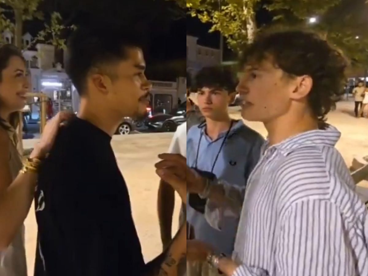 Sneako gets confronted by a couple of strangers (Image via X/DramaAlert)