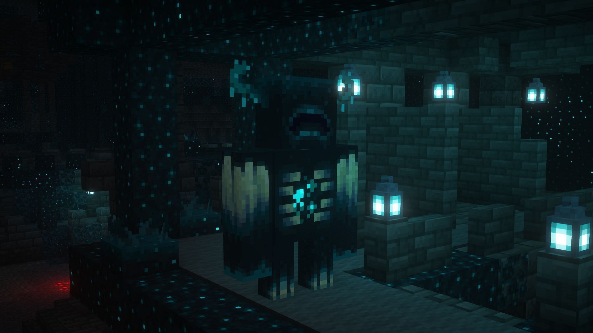 A warden in an ancient city (Image via Mojang)