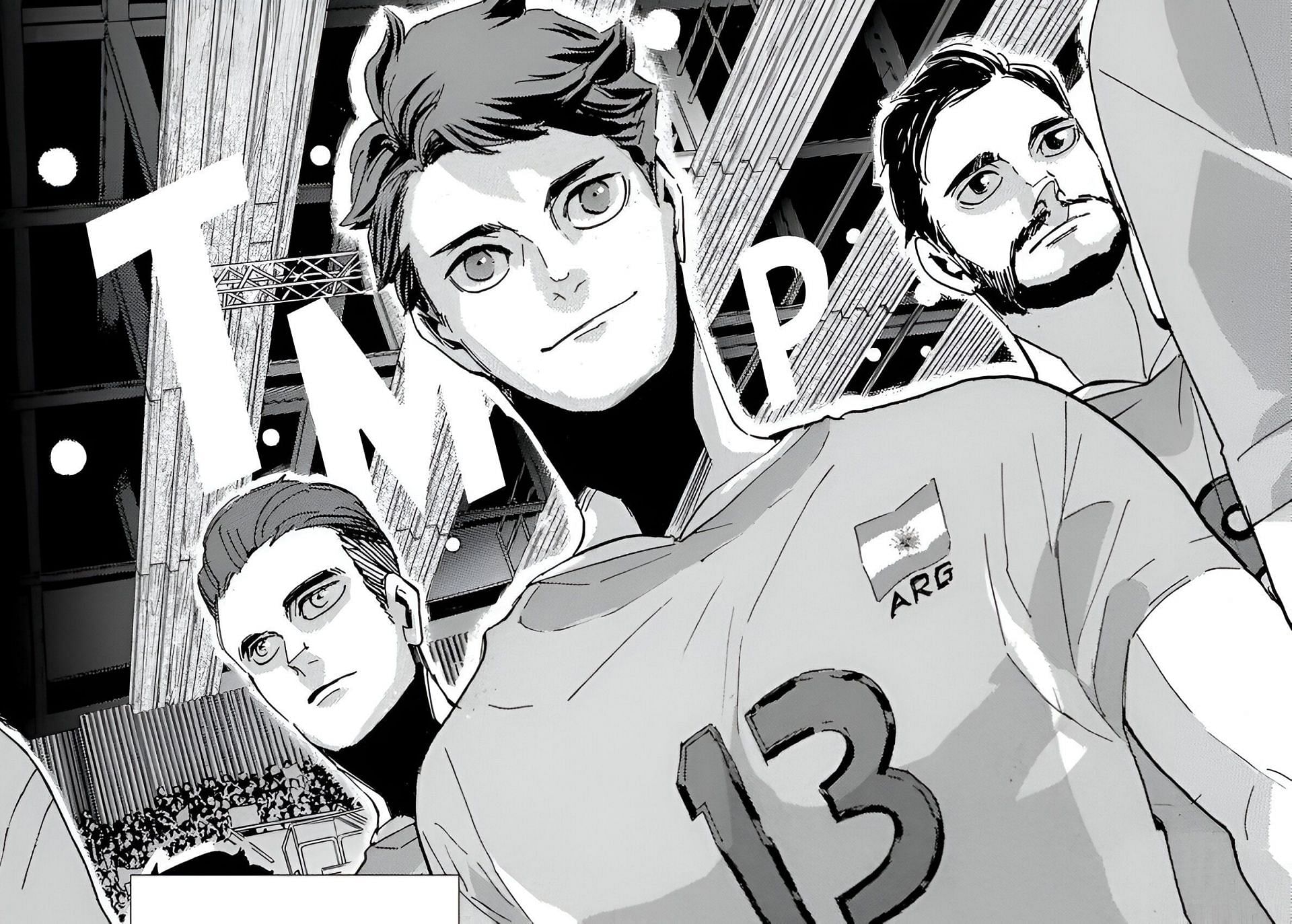 Oikawa Toru as seen in the manga (Image via Shueisha)